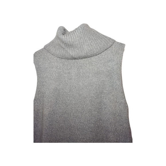 Fate Womens Sleeveless Turtleneck Cashmere Blend Sweater Dress Gray Large - Picture 9 of 16